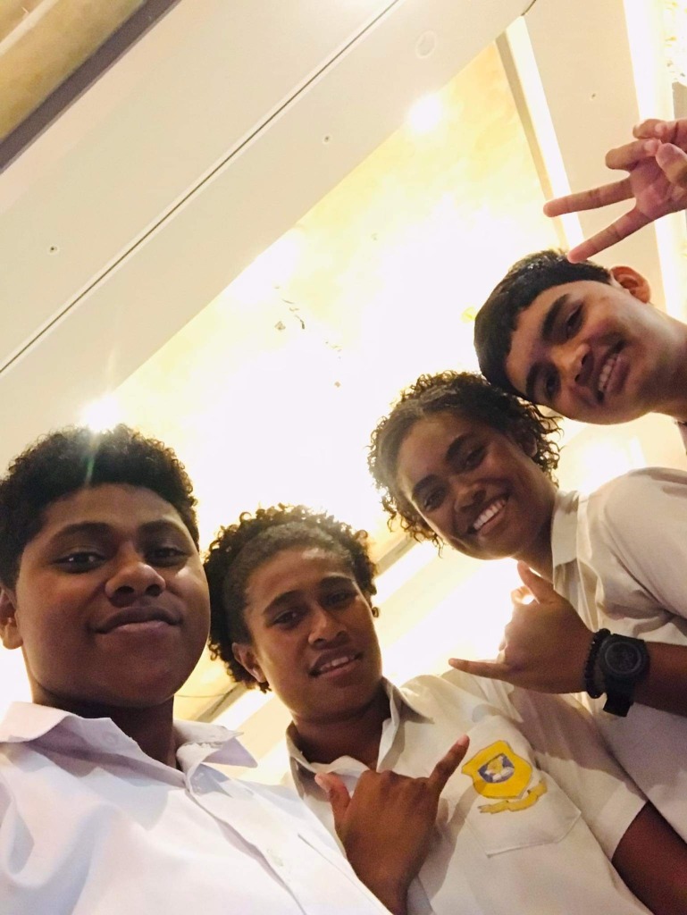 Selfie with school friends